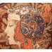 Deko kissen - Byzantinischer rot von Gustav Klimt