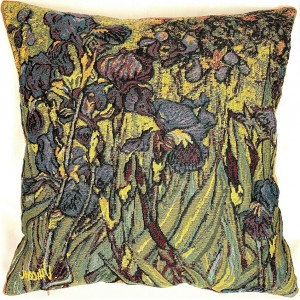 Deko kissen -  Irisgarten von Vincent van Gogh 