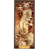 Wandteppiche  Tapisserien - Winter von Alfons Mucha